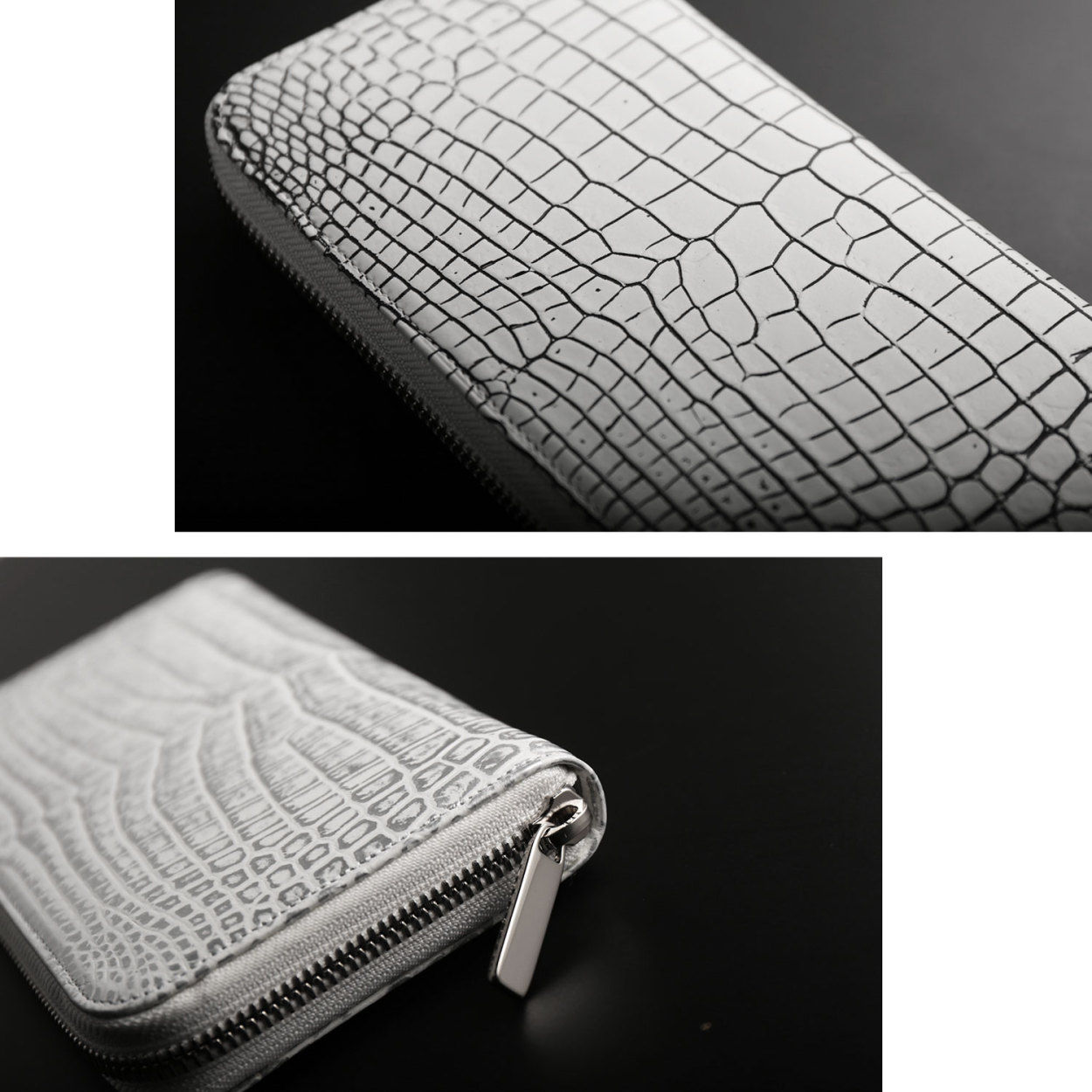 sankyo shokai（三京商会） クロコダイル 長財布 センター取り 一枚革