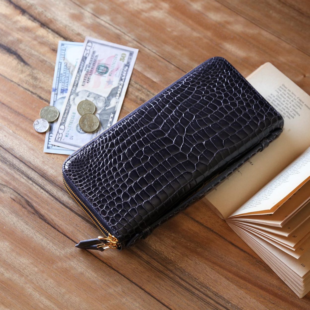 sankyo shokai（三京商会） スモール クロコダイル オーガナイザー