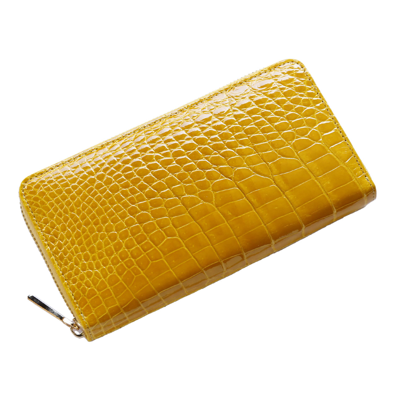 sankyo shokai（三京商会） クロコダイル 長財布 レディース ラウンド