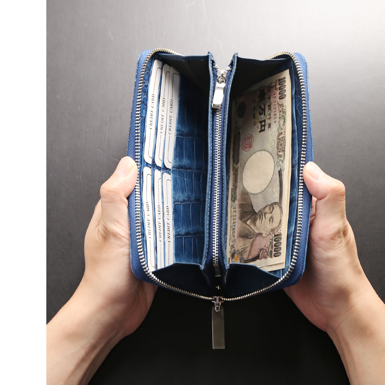 sankyo shokai（三京商会） [10%offクーポン]スモール クロコダイル 長