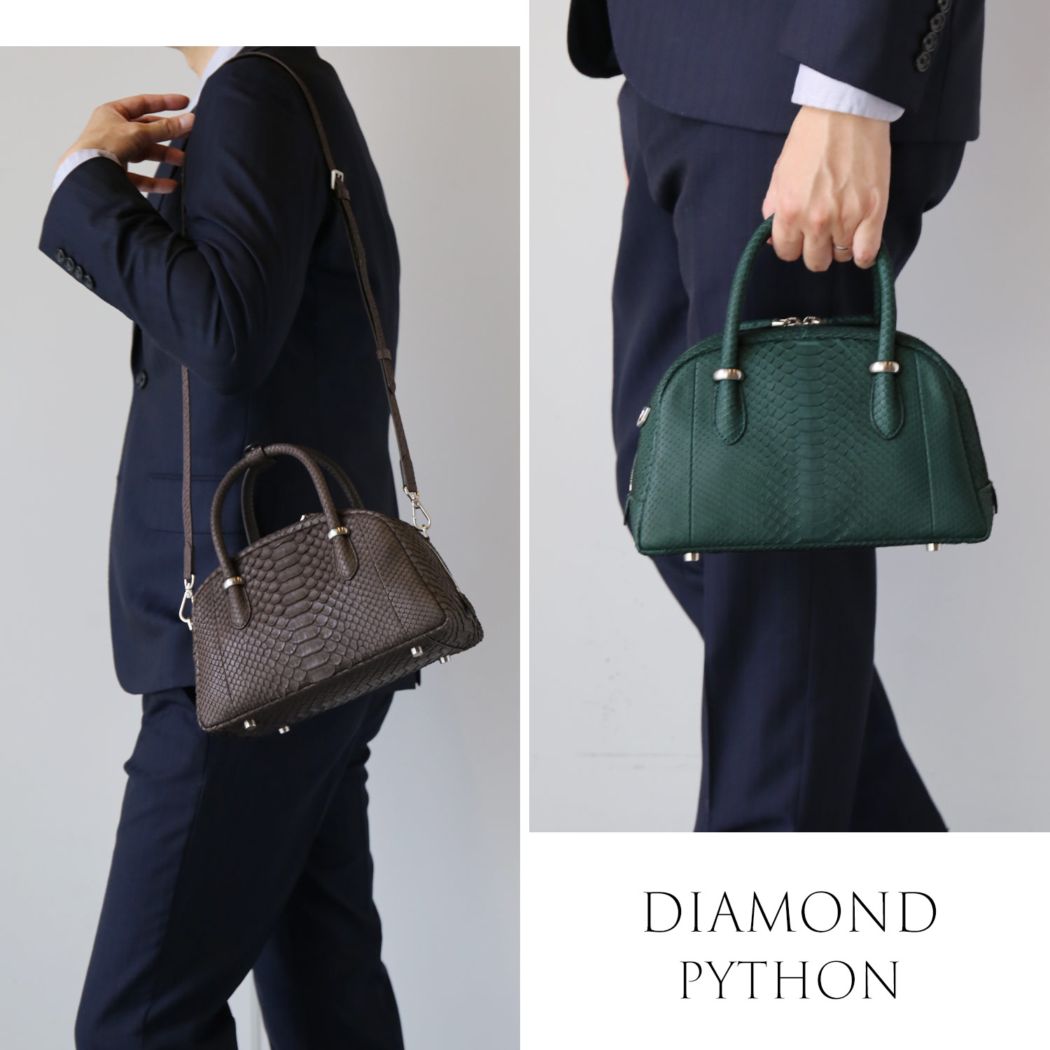 sankyo shokai（三京商会） ダイヤモンド パイソン メンズ 2WAY