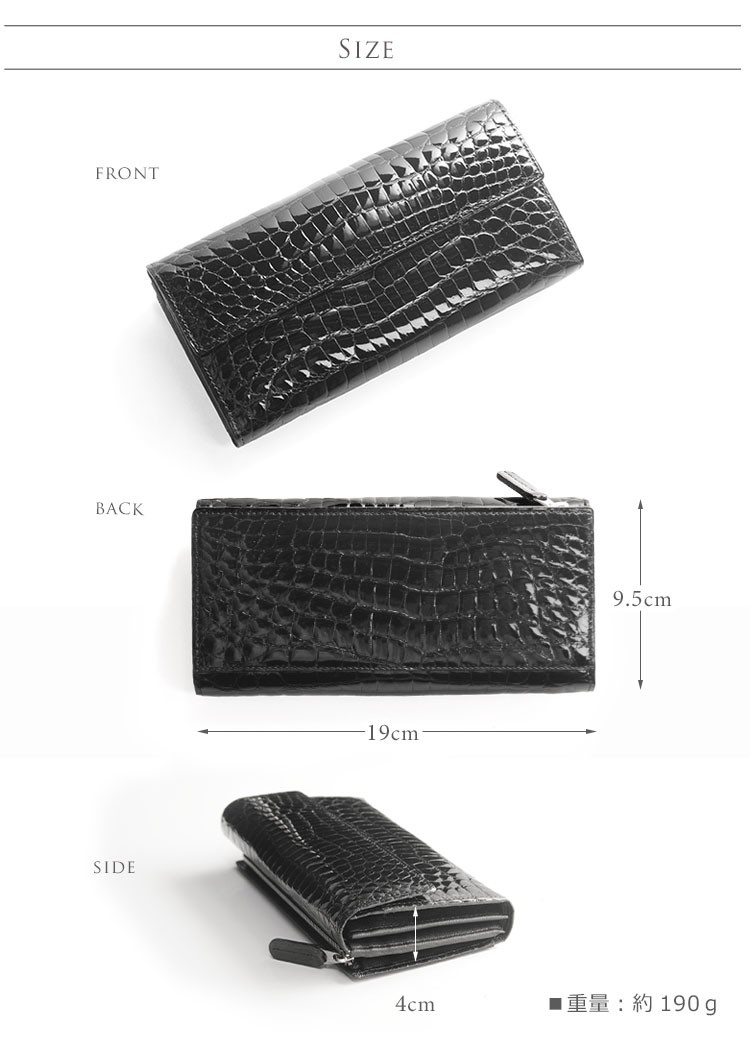 sankyo shokai（三京商会） [10%offクーポン]クロコダイル 長財布