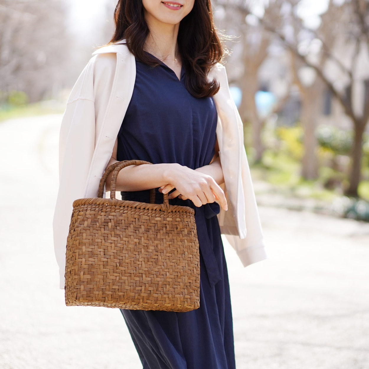 sankyo shokai（三京商会） 山葡萄 かごバッグ レディース 網代編み