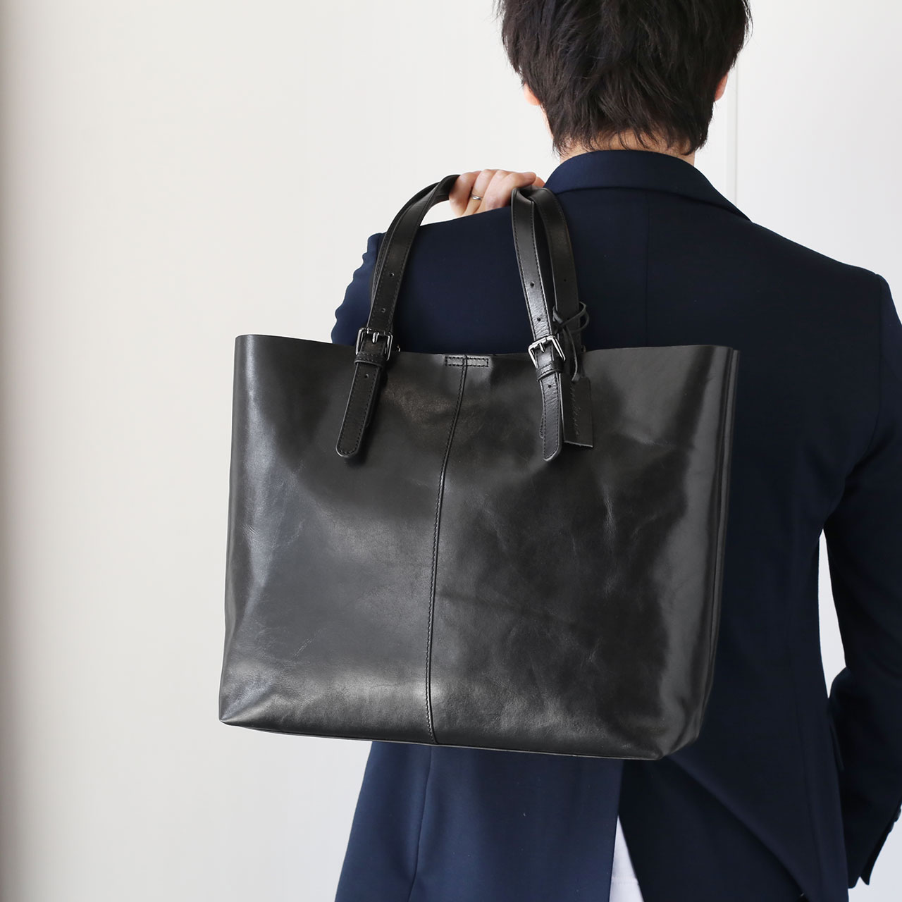 mieno（ミエノ） 本革 トートバッグ メンズ 大きめ レザー ［名入れ