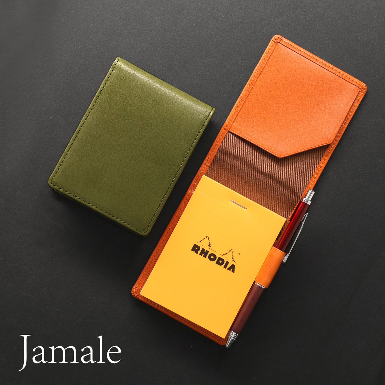 Jamale（ジャマレ） 栃木レザー メモカバー メンズ No.11 ロディア