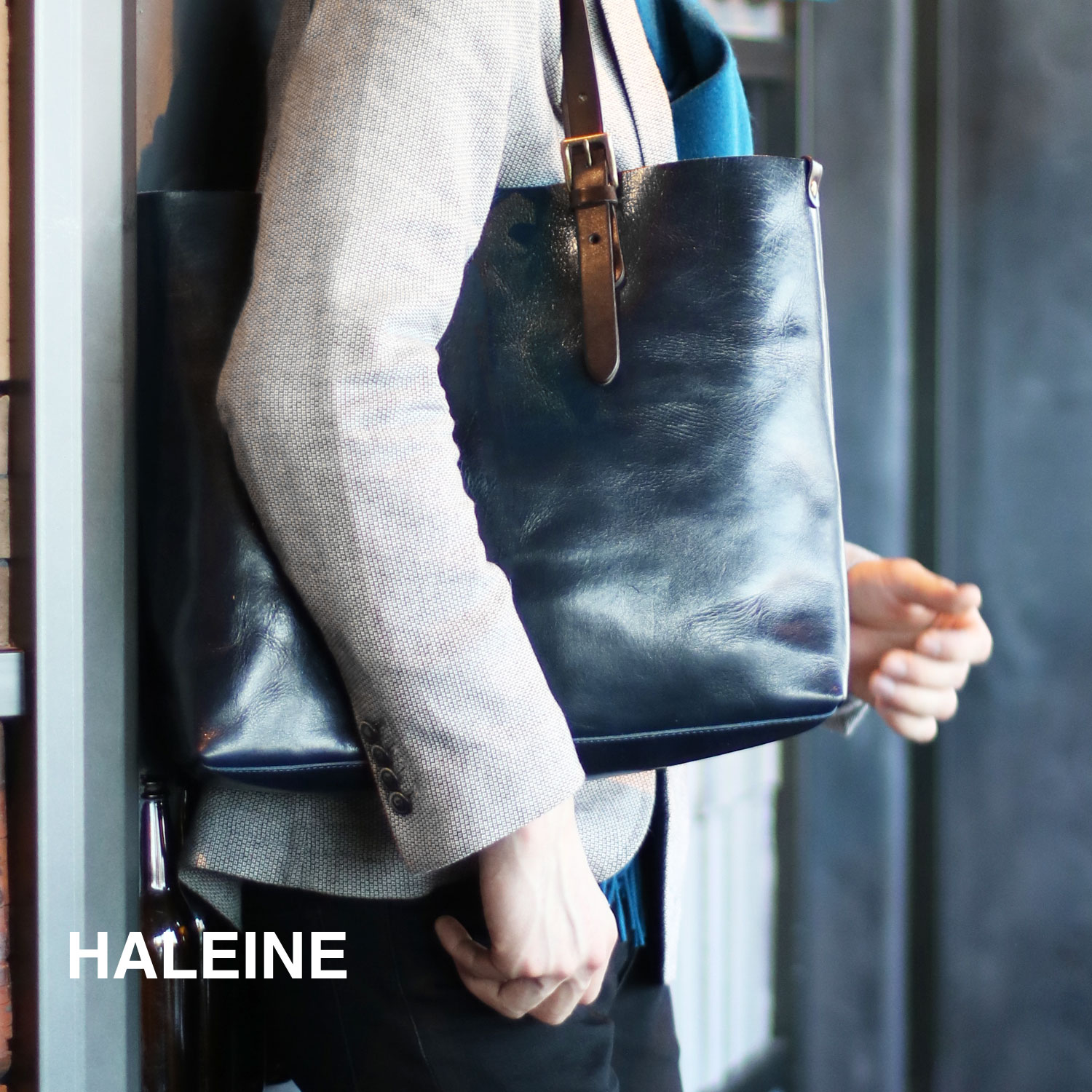 HALEINE（アレンヌ） トートバッグ メンズ 大きめ a4 本革 日本製 牛革