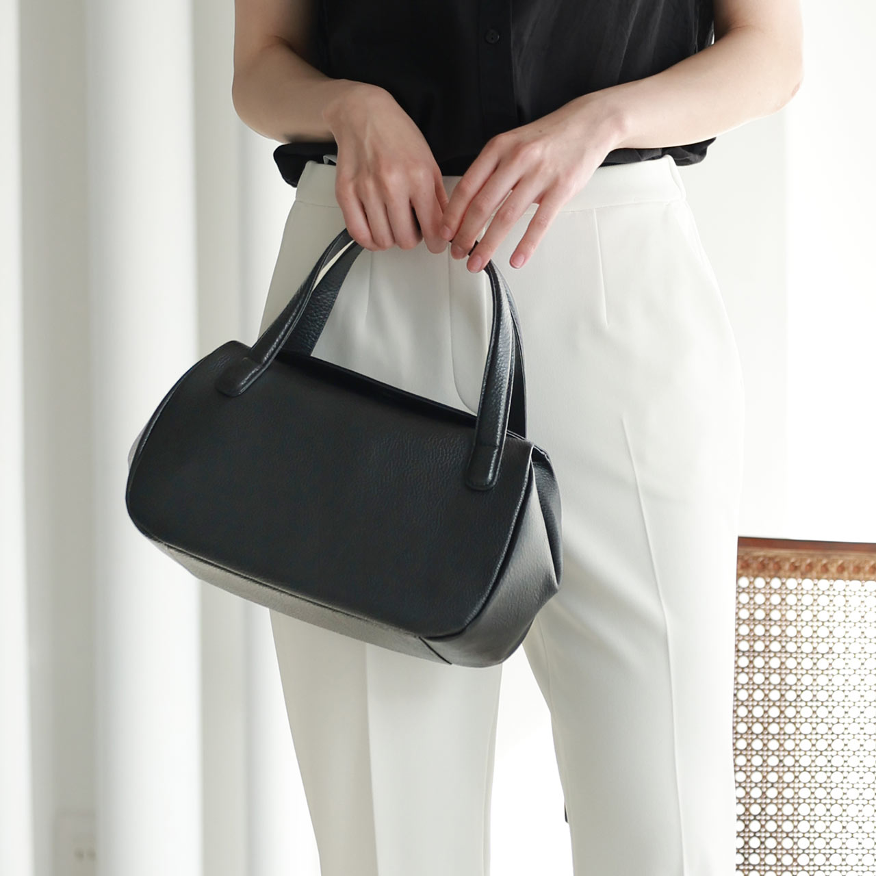 sankyo shokai（三京商会） ブラック フォーマルバッグ レディース 本