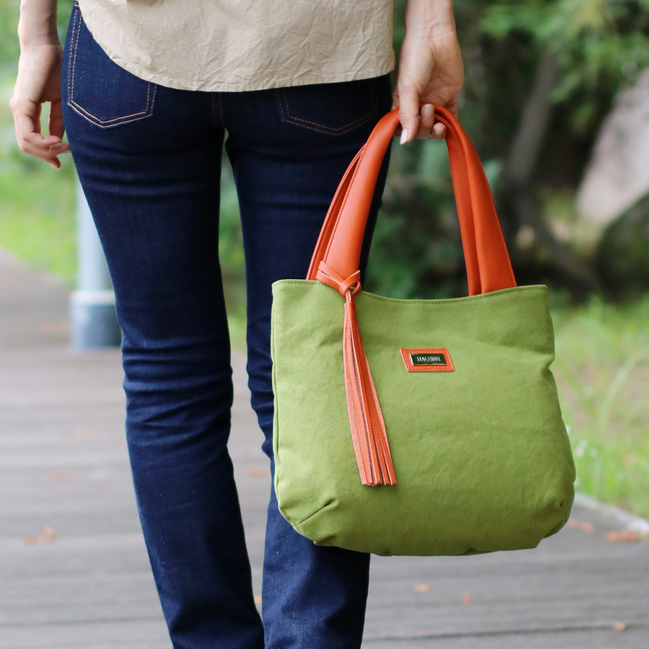 HALEINE（アレンヌ） 帆布 トートバッグ 日本製 キャンバス トート