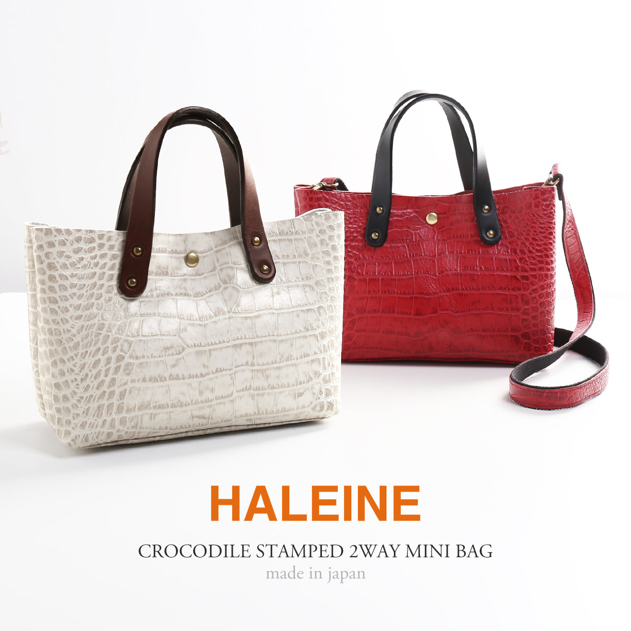 HALEINE（アレンヌ） 小さいバッグ メンズ 牛革 日本製 ミニバッグ 黒