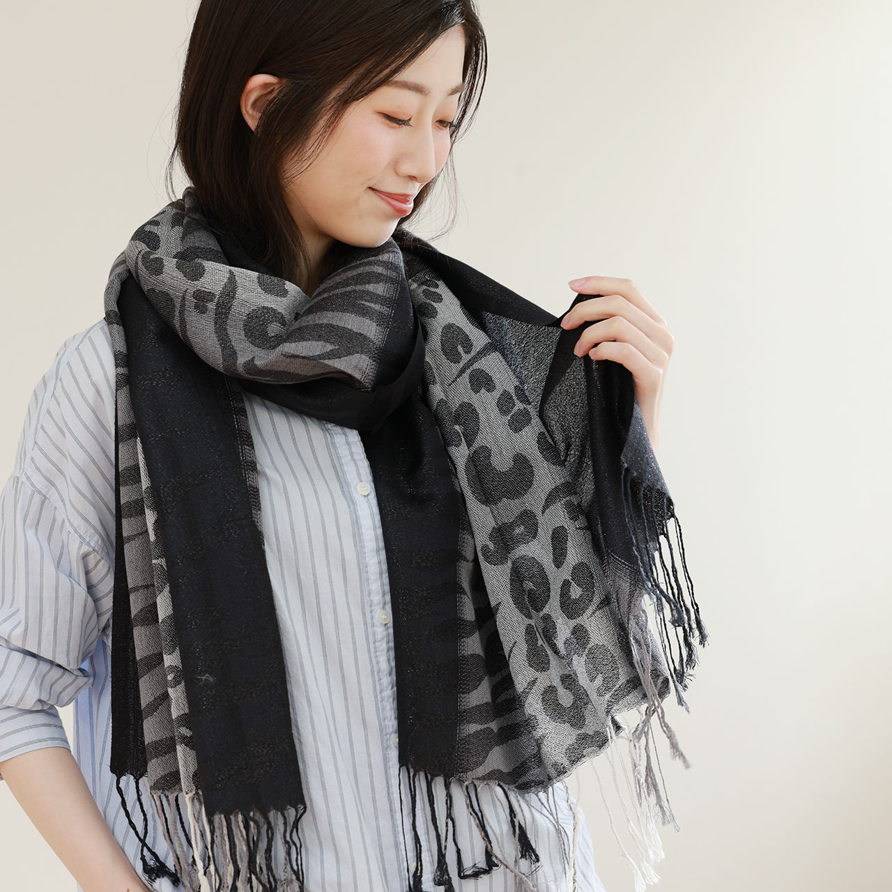 sankyo shokai（三京商会） ストール 春 薄手 春夏 大判 レディース UV