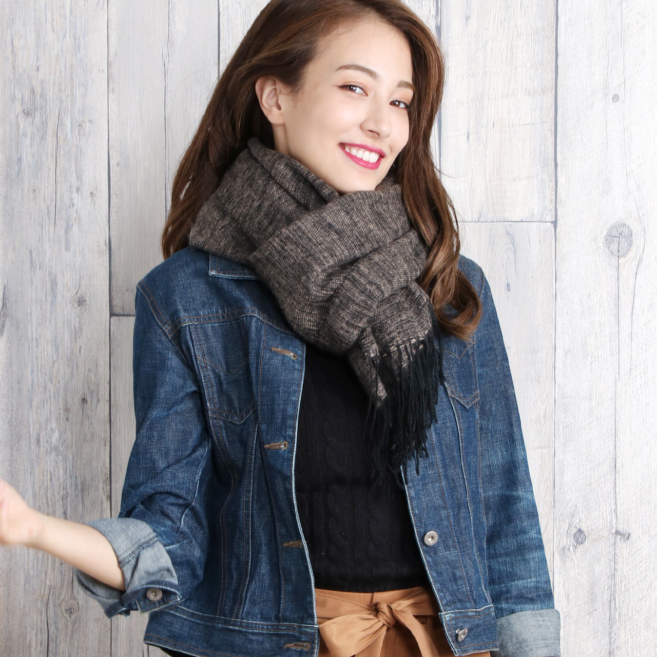 sankyo shokai（三京商会） ［期間限定価格］メランジ ストール 大判