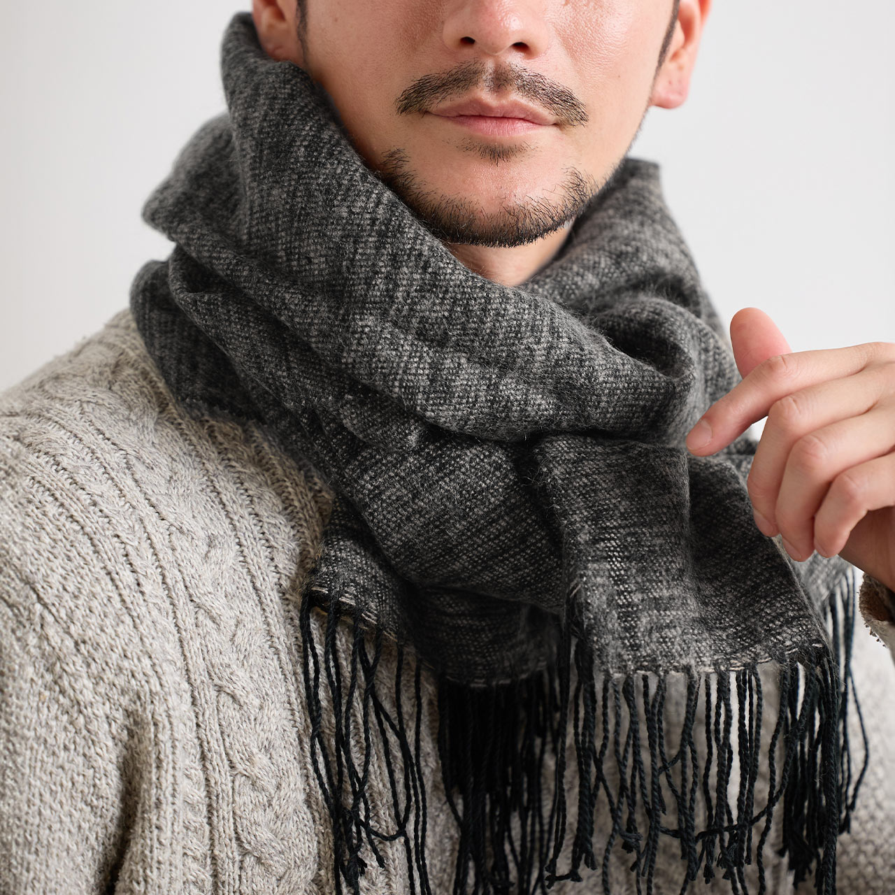 sankyo shokai（三京商会） ［期間限定価格］マフラー メンズ ストール