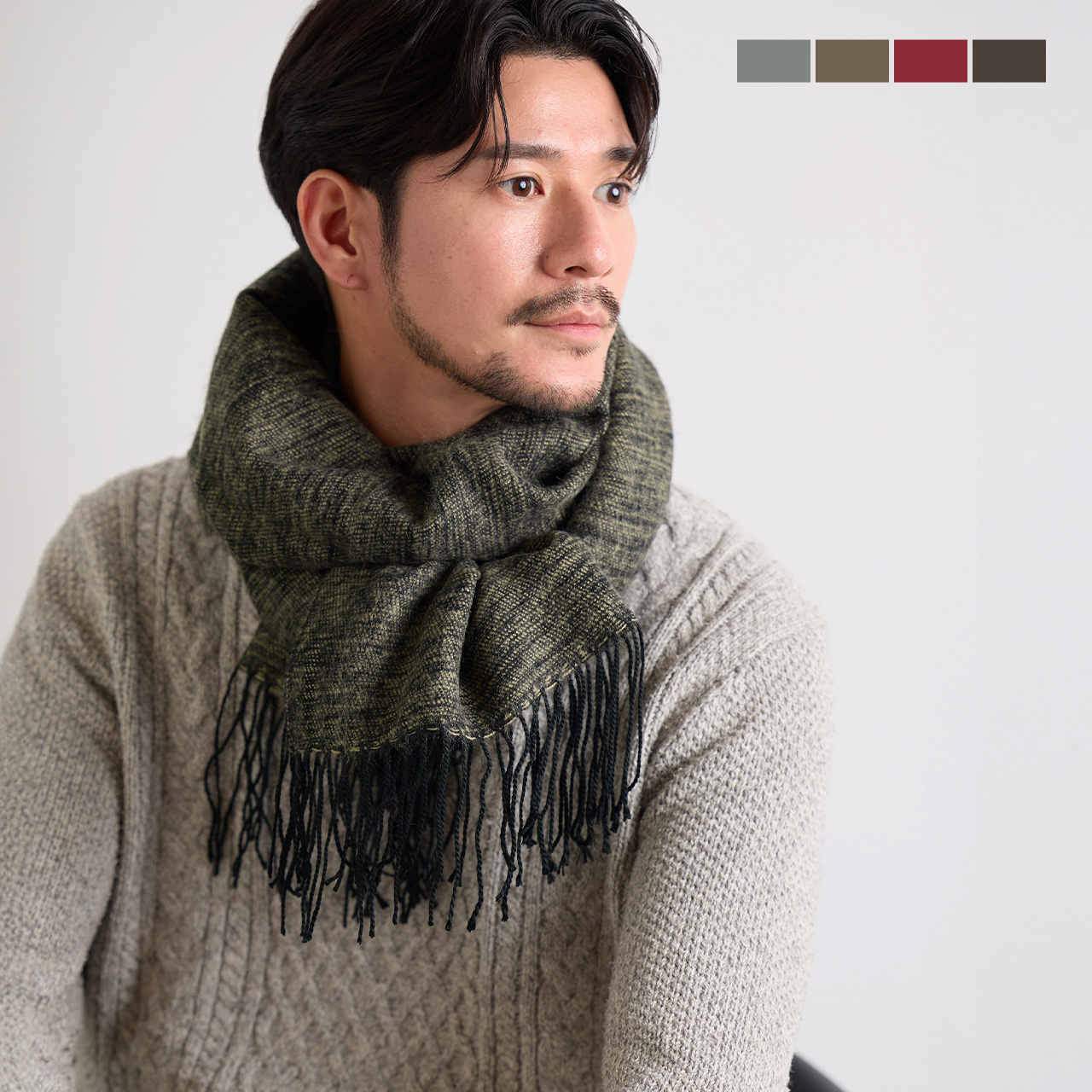 sankyo shokai（三京商会） ［期間限定価格］マフラー メンズ ストール