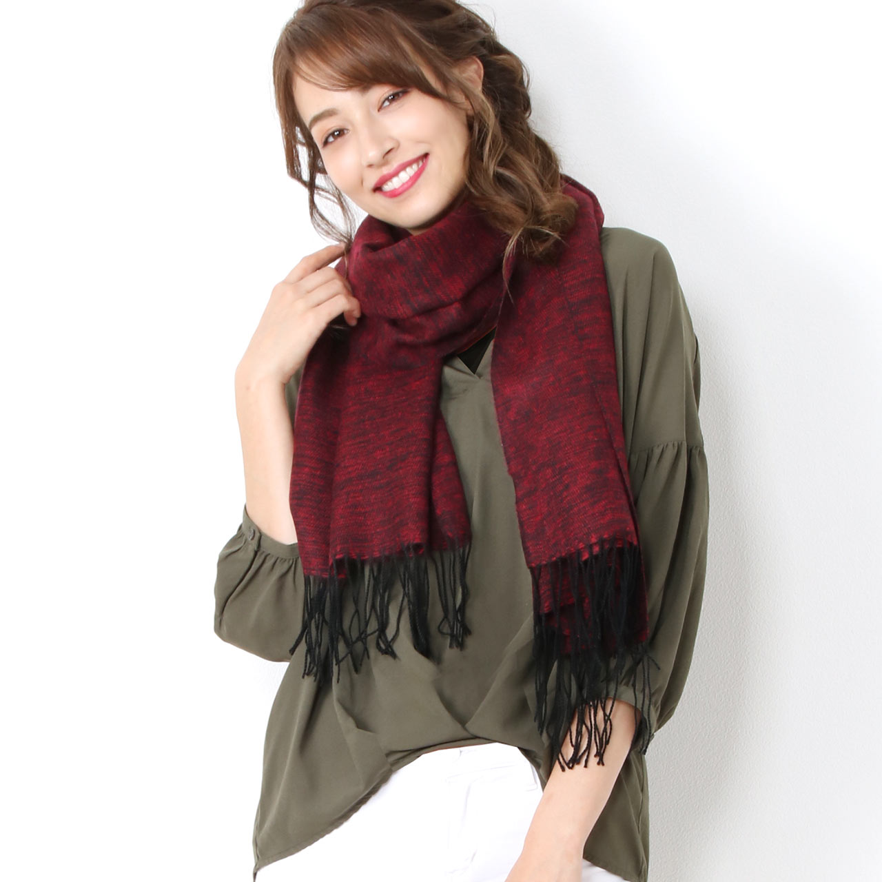 sankyo shokai（三京商会） ［期間限定価格］メランジ ストール 大判