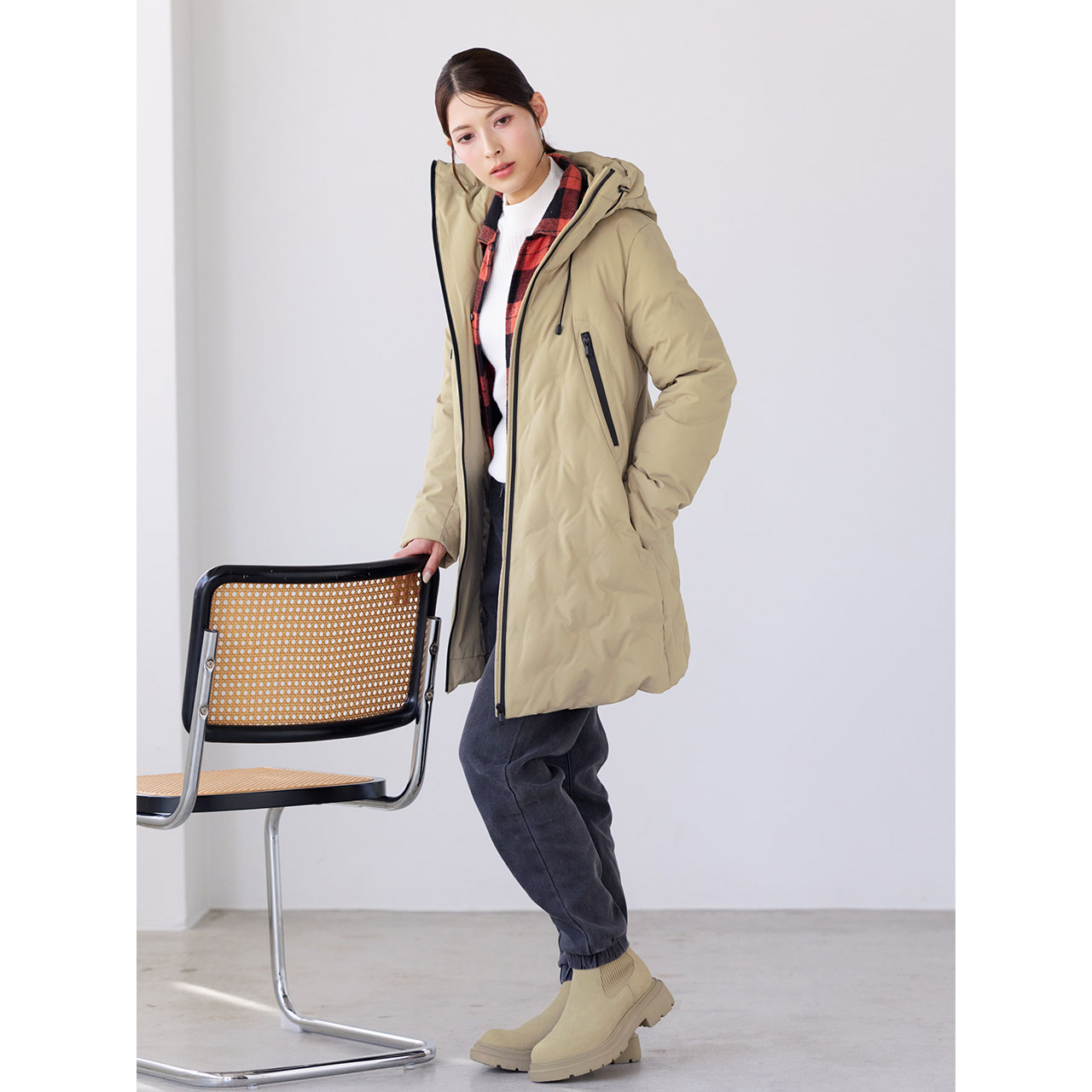 Filomo（フィローモ） ［期間限定価格］ダウンコート フード付き