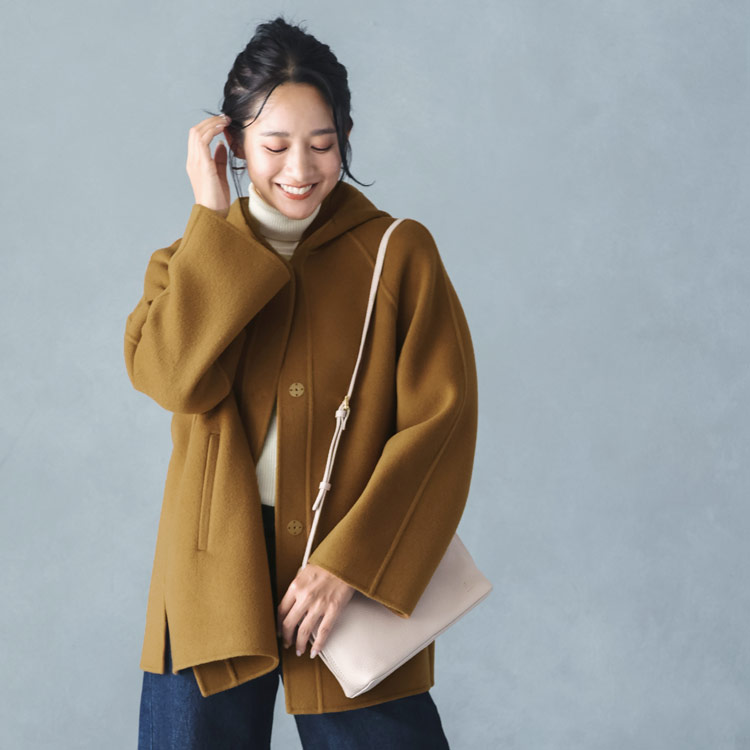 Filomo（フィローモ） [10%offクーポン]フード付き コート カシミヤ 一