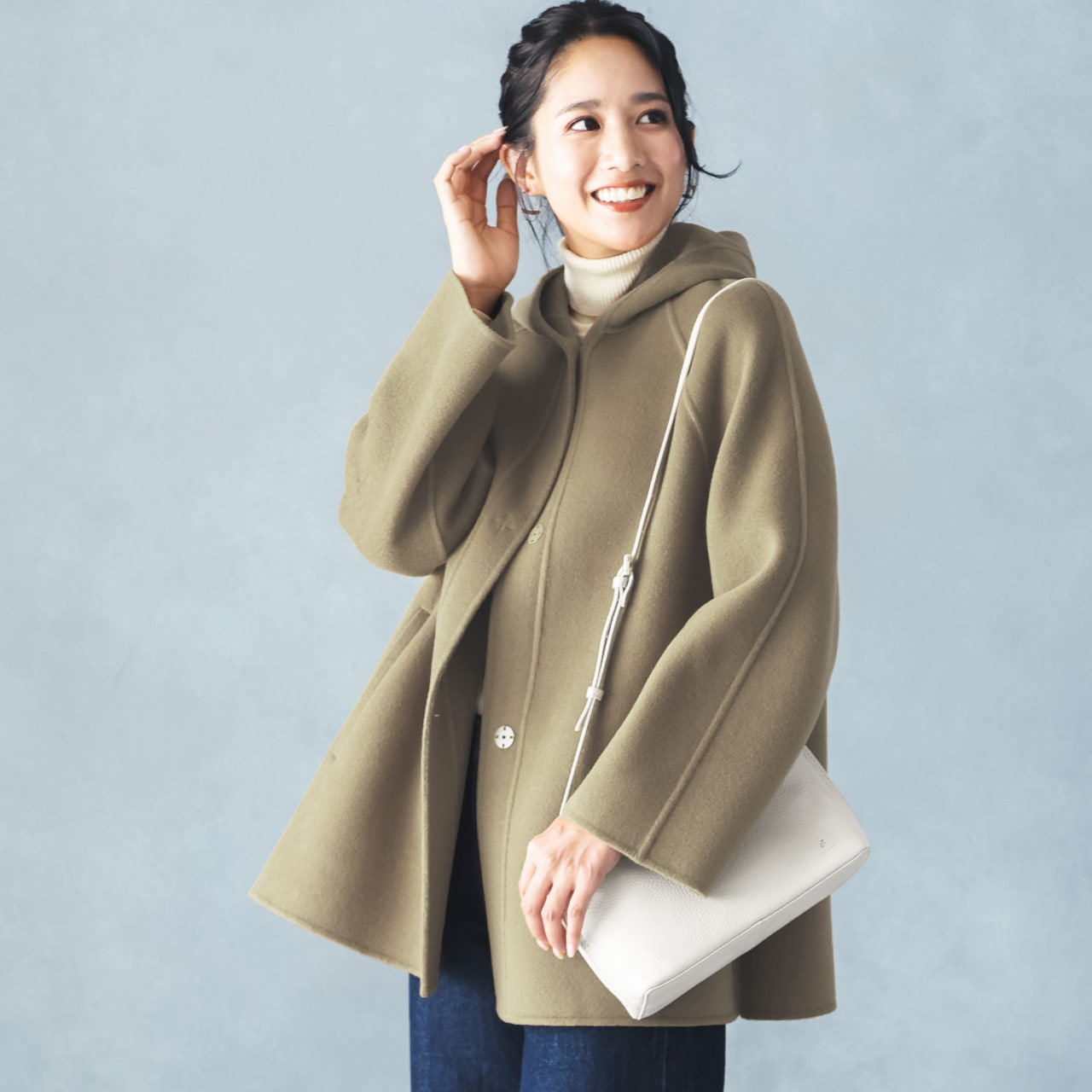 Filomo（フィローモ） [10%offクーポン]フード付き コート カシミヤ 一