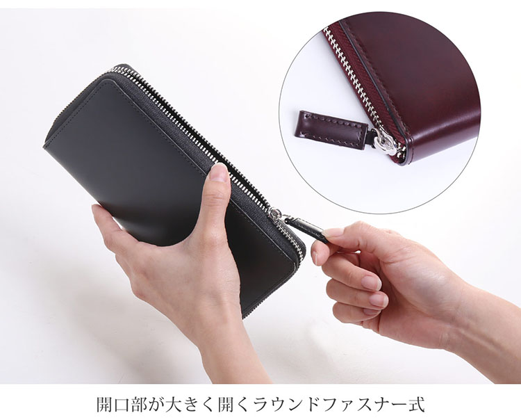 sankyo shokai（三京商会） 長財布 レディース ホースレザー 本革 日本