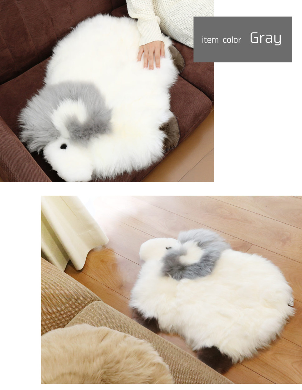 sankyo shokai（三京商会） [5%offクーポン]ムートン 羊 ラグ マット