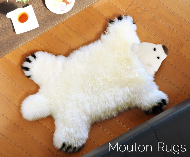 sankyo shokai（三京商会） ［期間限定価格］ムートン クマ ラグ