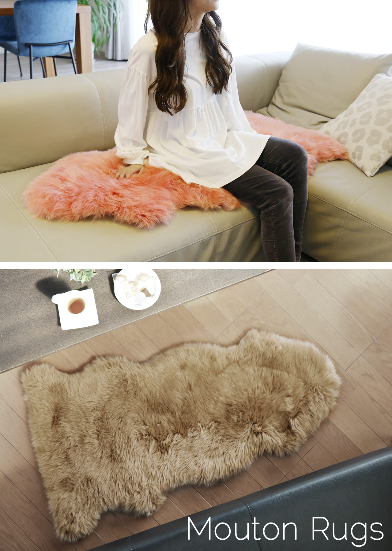 sankyo shokai（三京商会） ［期間限定価格］ムートン ラグ 1.5匹物