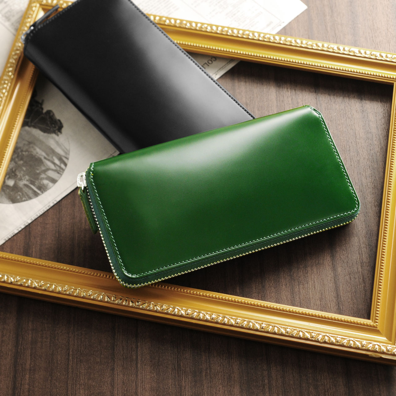 PRAIRIE 1957 [10%offクーポン]PRAIRIE コードバン ラウンドファスナー