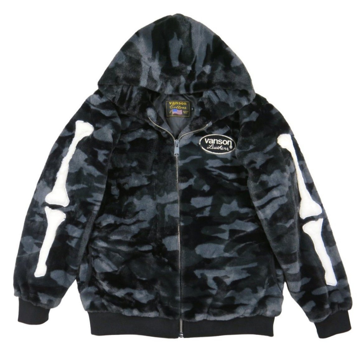 VANSON（バンソン） ヒューマンボーン カモフラージュ フェイクファー