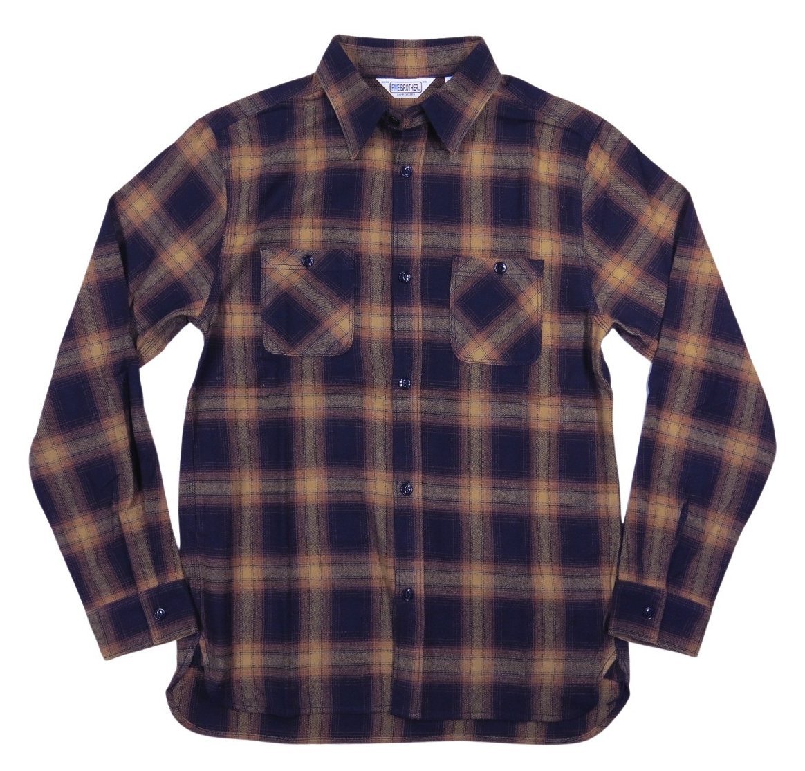 FIVEBROTHER（ファイブブラザー） オンブレチェック マチ付 長袖
