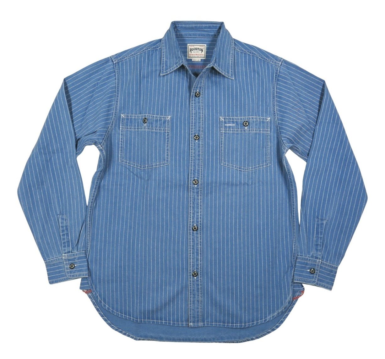 HOUSTON（ヒューストン） インディゴ ツイル 長袖 ウォバッシュ