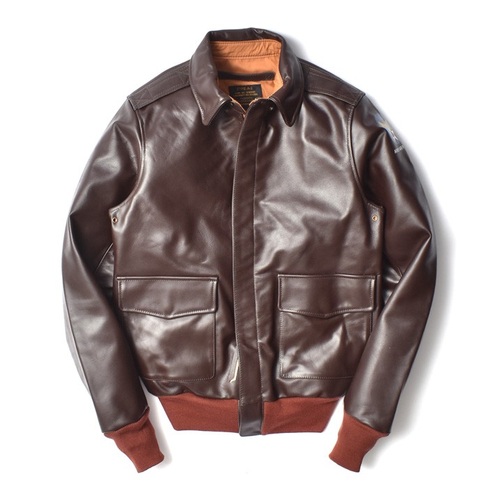 A-2 レザージャケット メンズ 本革 馬革 革ジャン アウター フライト