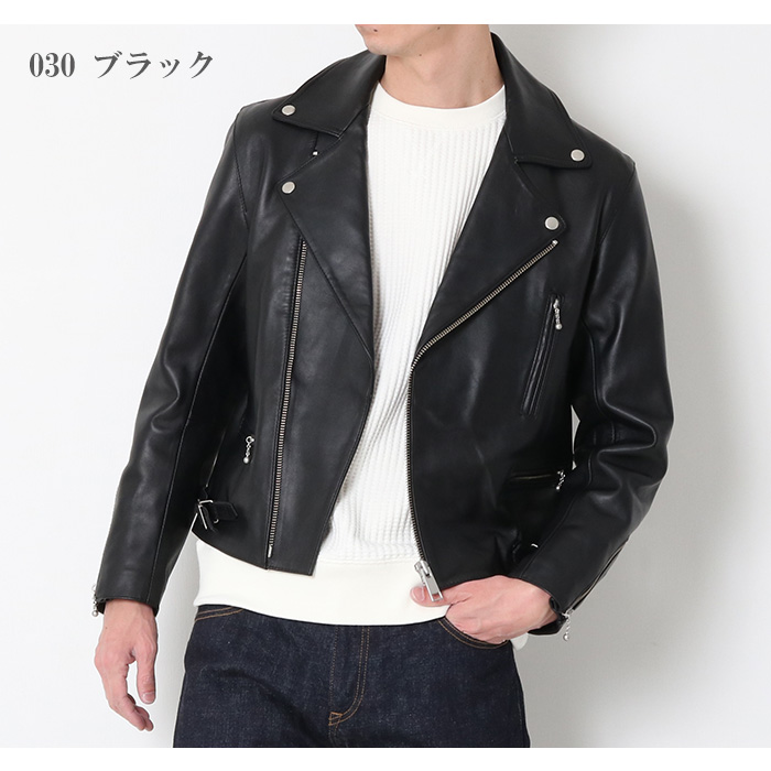 Johnbull（ジョンブル） ライダースジャケット メンズ ダブル 本革 羊