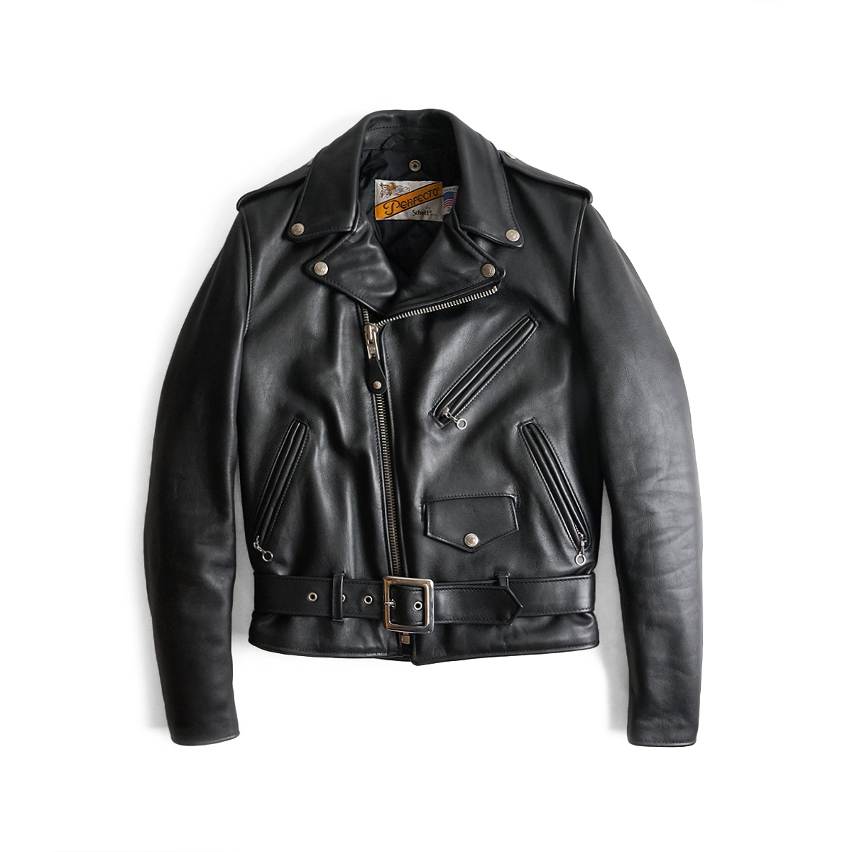 US製 Schott ライダースジャケット ダブル 36サイズ 訳あり Schott