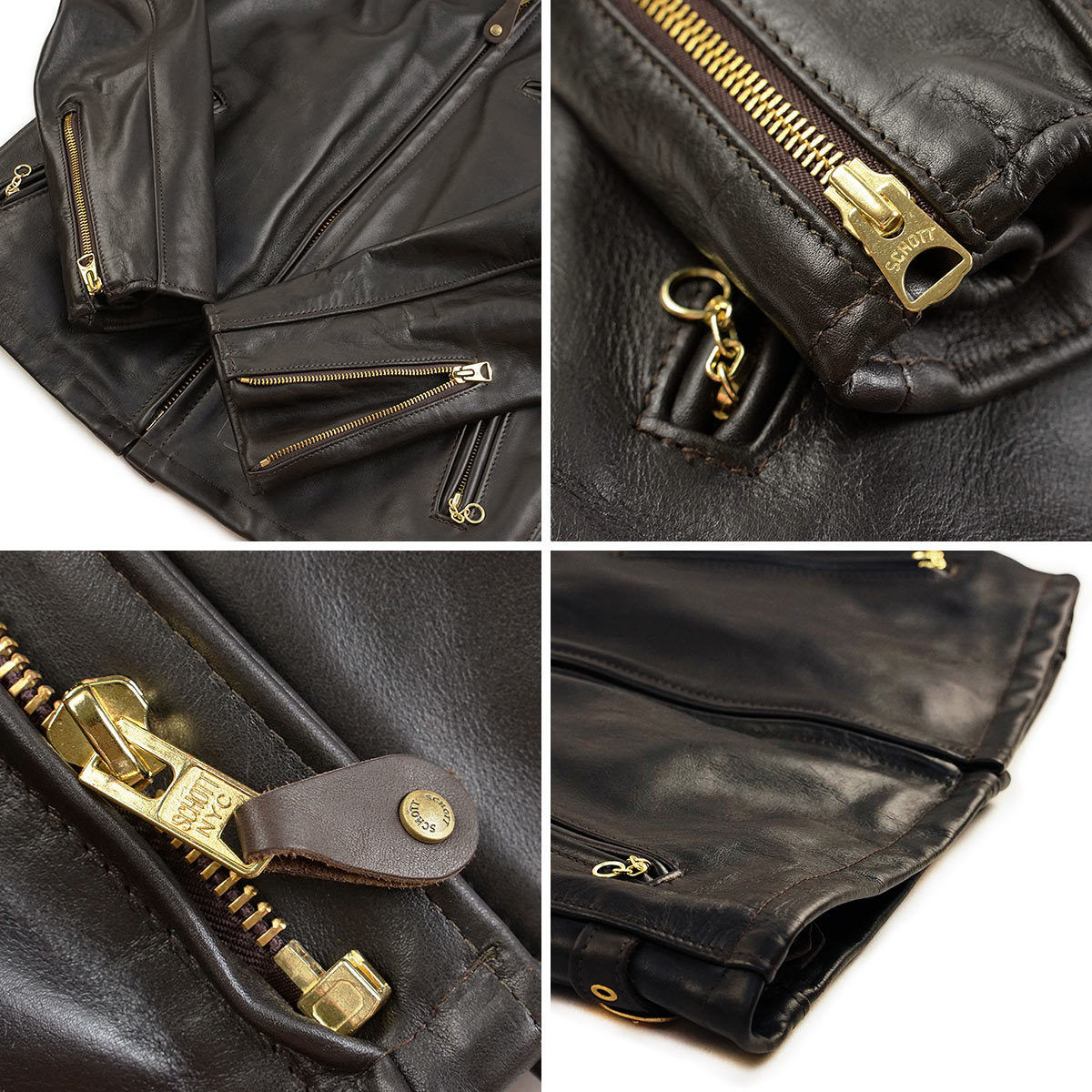 Schott N.Y.C（ショット） SCHOTT 141 シングルライダース ブラウン