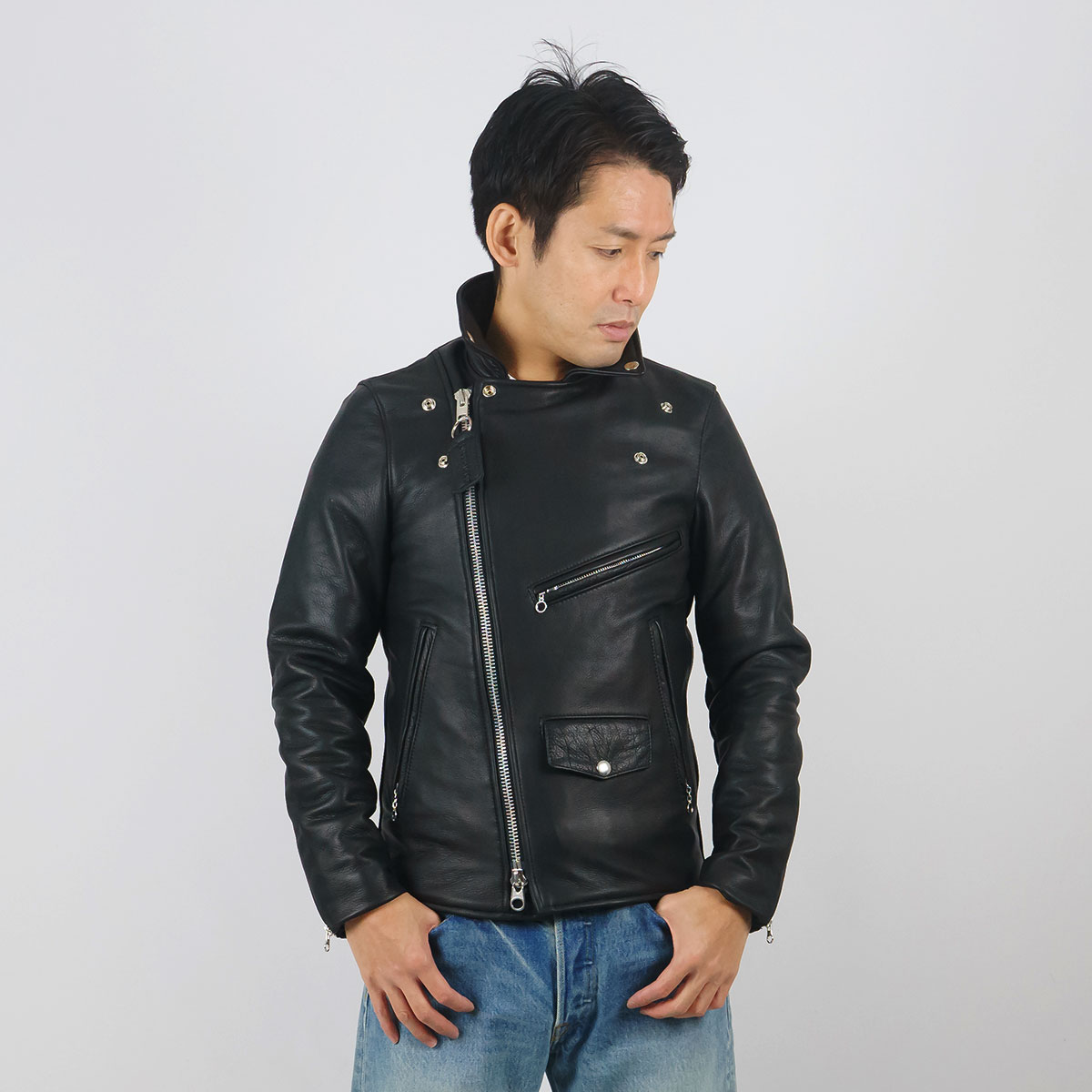 VANSON（バンソン） VANSON C2R ダブルライダース ソフトカウレザー