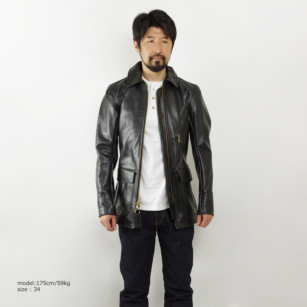 VANSON（バンソン） VANSON J 3/4 カーコート ブラック アメリカ製