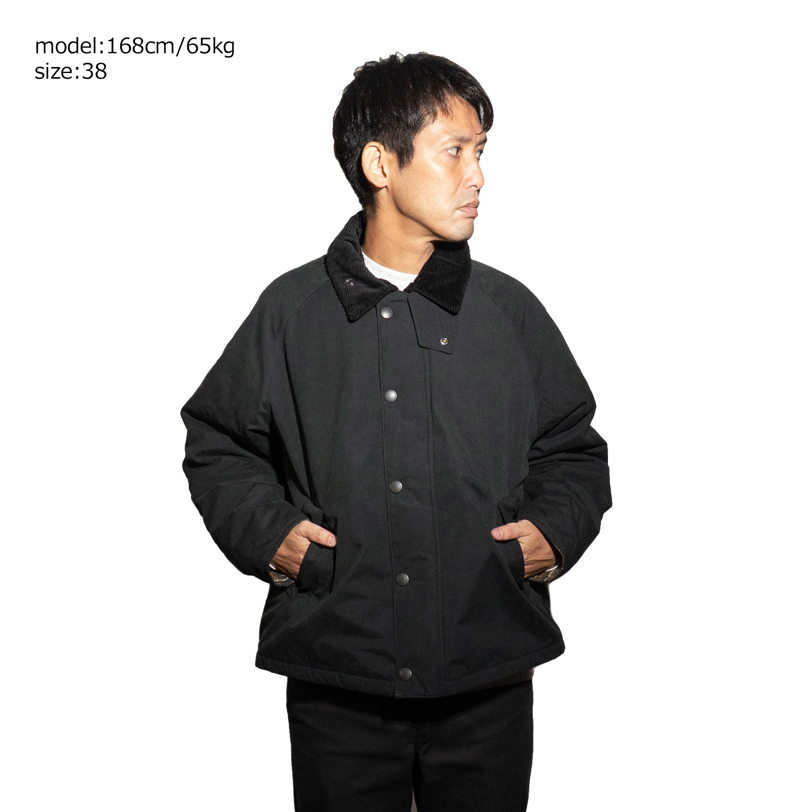 Barbour（バブアー） パデッド トランスポートジャケット ブラック