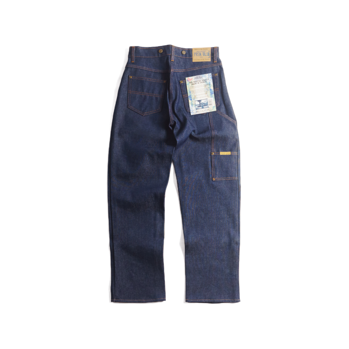 PRISON BLUES（プリズンブルース） ワークジーンズ サスペンダーボタン