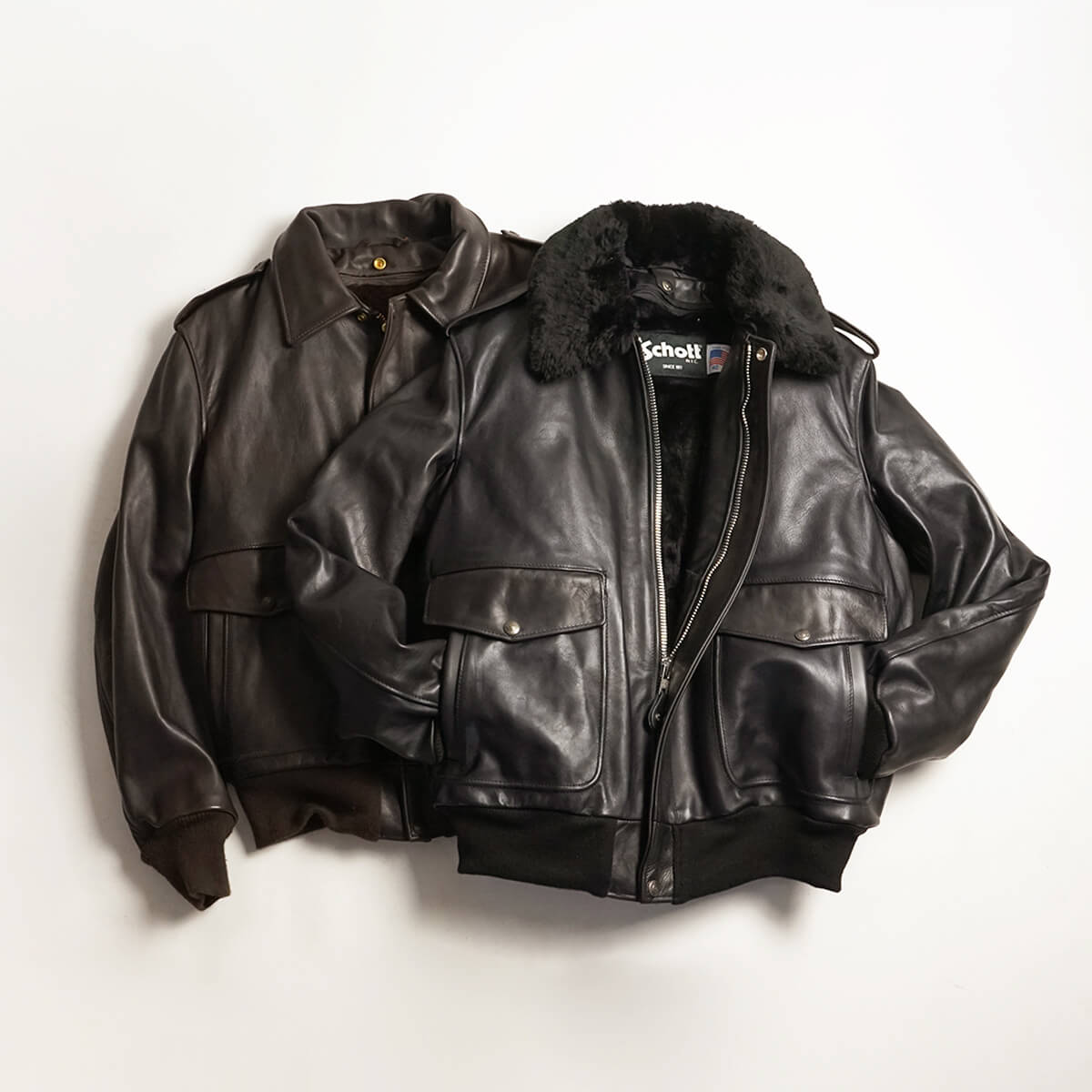 Schott N.Y.C（ショット） SCHOTT 184SM A-2 レザーフライトジャケット