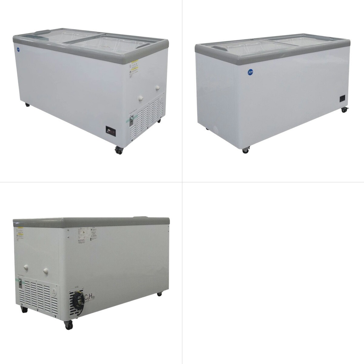 JCM レビュー特典 冷凍 ショーケース JCMCS-373FL フラット扉 LED照明