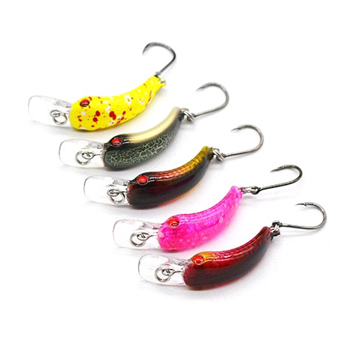 マイクロクランクベイト 5色セット レッドアイ 3.7cm 1.5gケース付