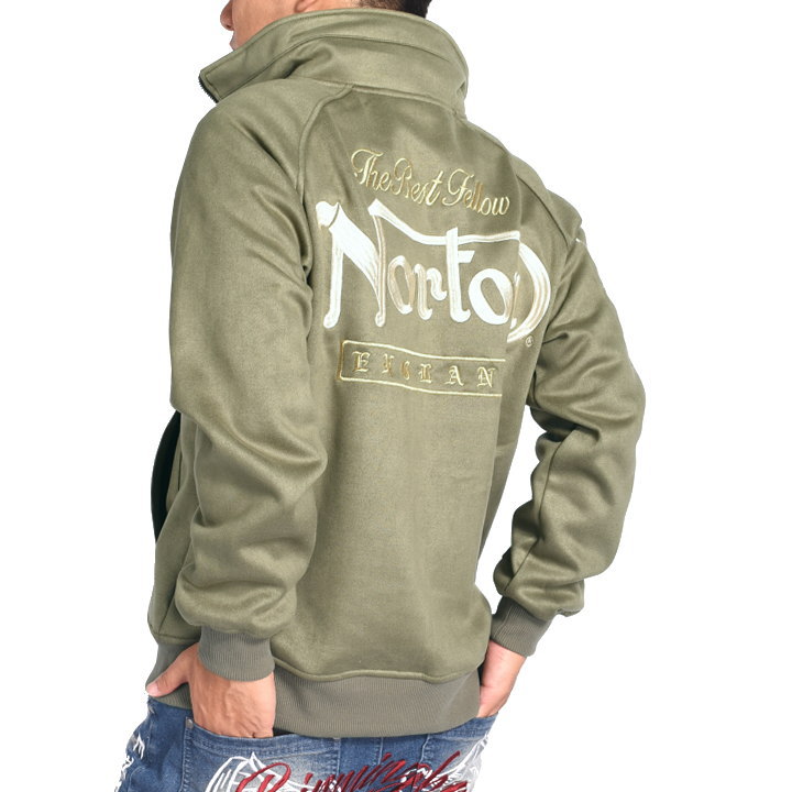 ノートン（NORTON） ジャケット ドッグNORTONロゴ 総刺繍 裏ボア