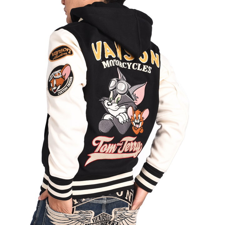 VANSON（バンソン） × トムとジェリー コラボ スタジャン トム