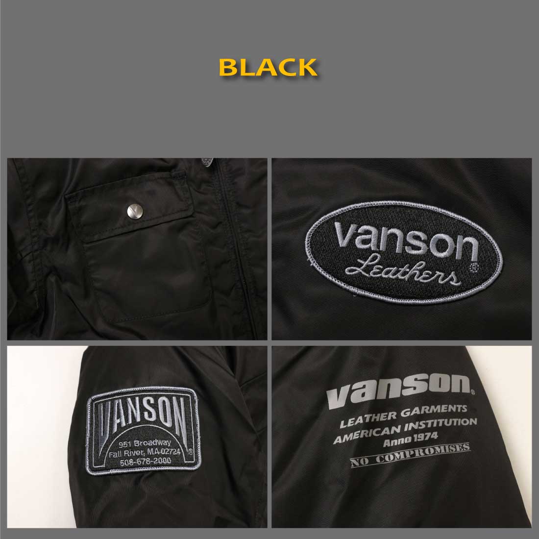 VANSON（バンソン） コーチジャケット アウター TVS2509W 着脱式ネック