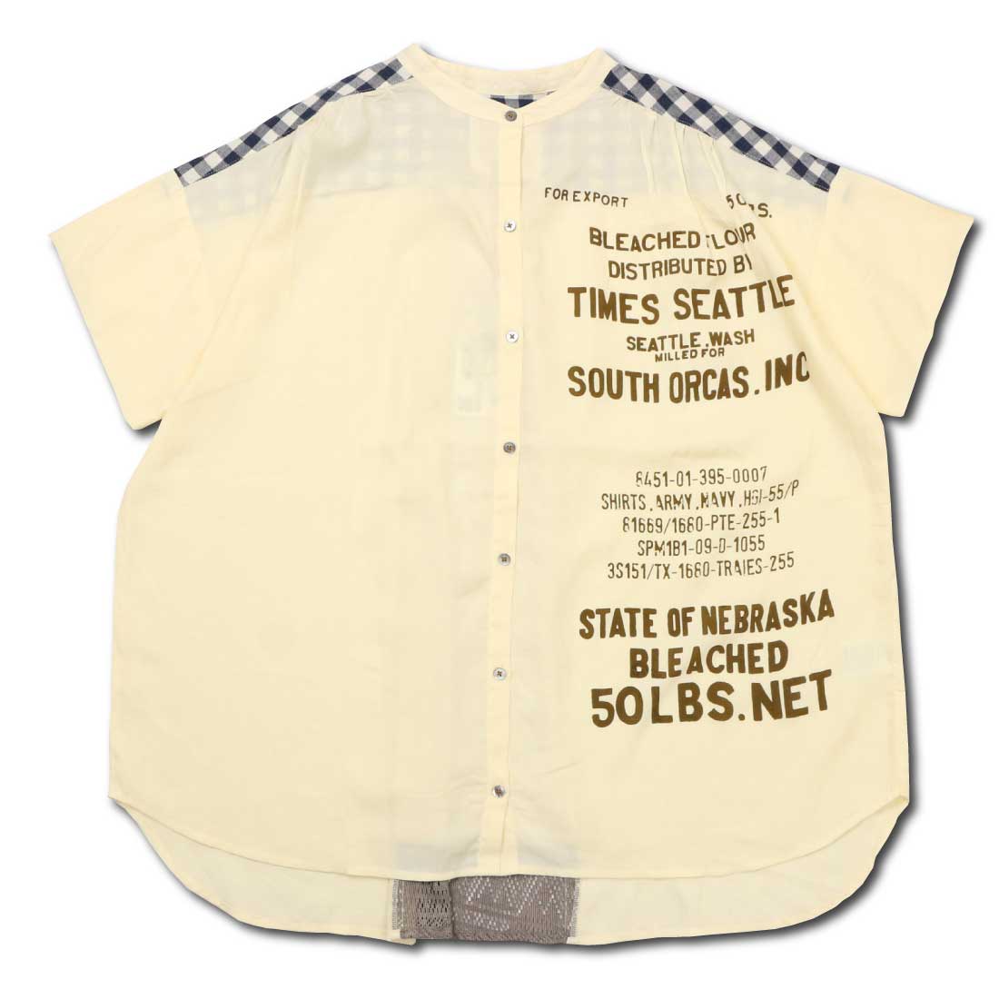 Lime ライム 半袖 シャツ 25044312 レーヨンモダール 後ろ レース切替