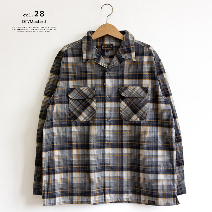 PENDLETON（ペンドルトン） BOARD SHIRT ボードシャツ オープンカラー