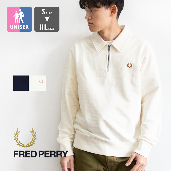 FRED PERRY（フレッドペリー） Zip Neck Collar Sweatshirt ジップ