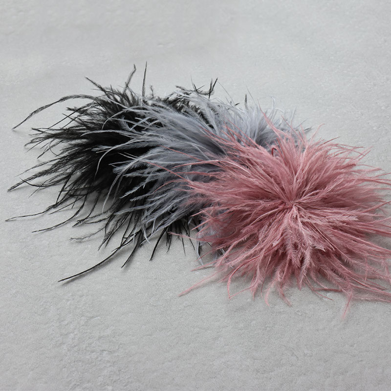 Jewel VOX コサージュ ブローチ フェザー 羽 オーストリッチ