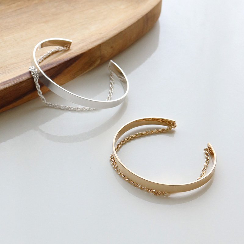 Jewel VOX ブレスレット バングル レディース ニッケルフリー 二連