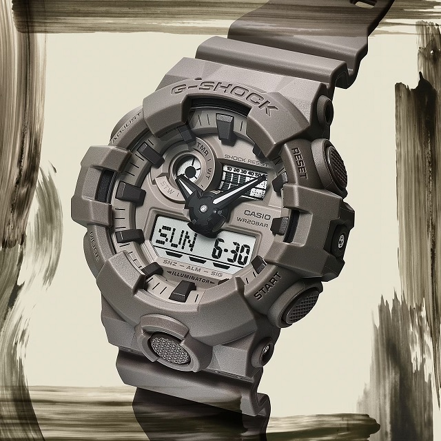 G-SHOCK '23-9 CASIO Natural color series 3Dケースアナデジ クオーツ