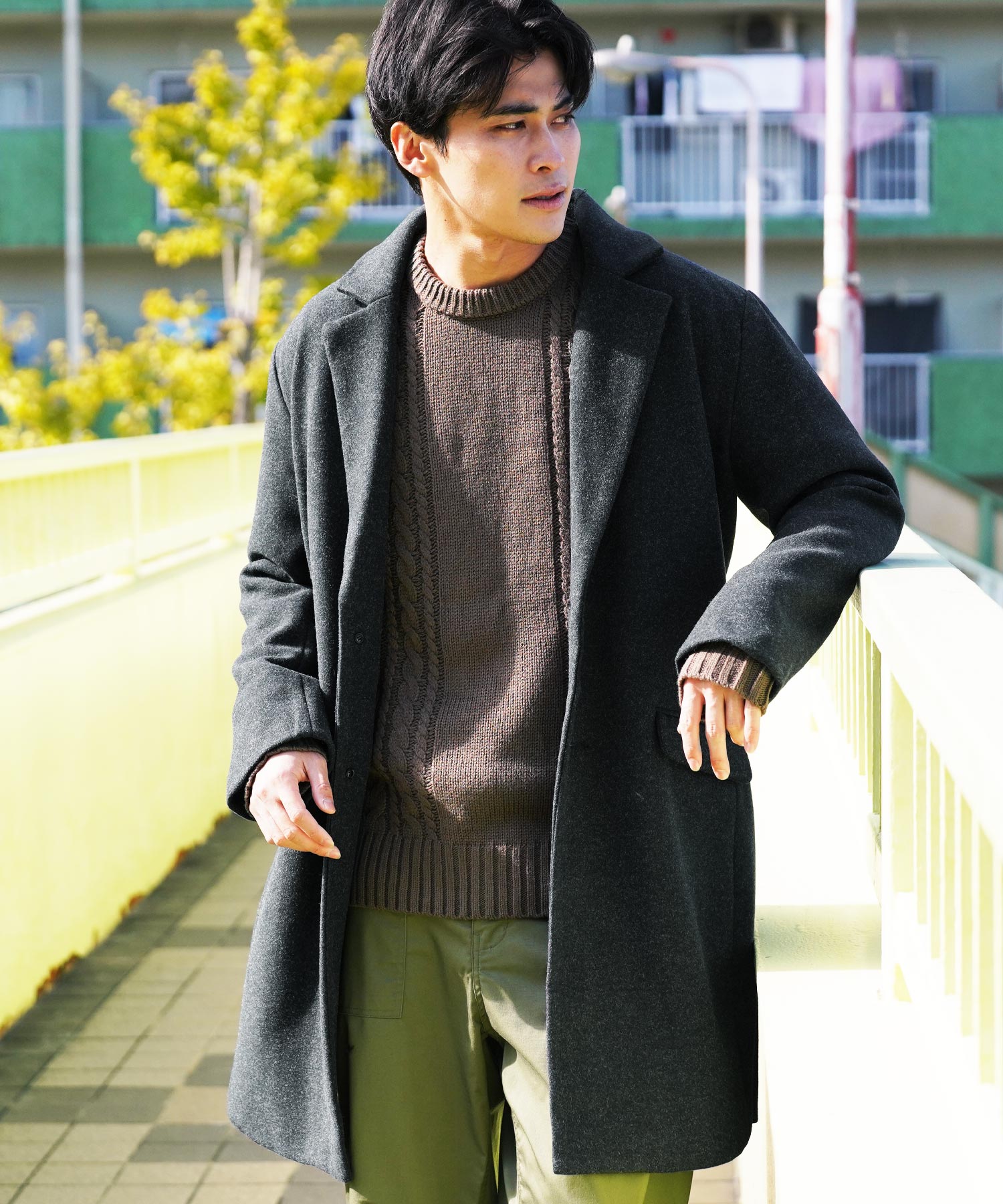 JIGGYS SHOP（ジギーズショップ） チェスターコート ステンカラー